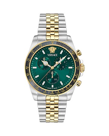 Versace Greca Chrono Wave Chronograph Watch, 43mm