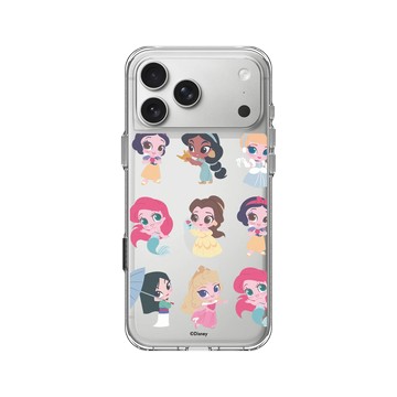 iPhone 17 Pro Max Clear Case（相機按鈕） 透明 - 迪士尼-公主系列 Disney Princess - Q版-迪士尼公主
