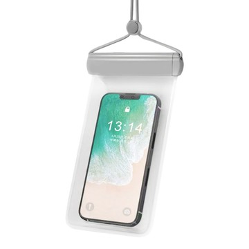 Aura IPX8掛脖可觸屏手機防水袋 7.2吋適用  北歐灰  1個