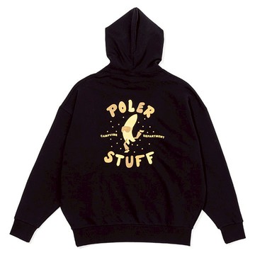 日本限定 POLER BOOGIE BOARD HOOD 寬鬆版連帽上衣 黑色 - L