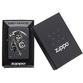 Sons Of Anarchy Black Matte Zippo Lighter -*Free Engraving on Backside