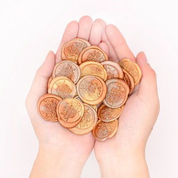 火漆封蠟蠟粒大罐裝--陪你看落日餘暉(古銅/金色系)