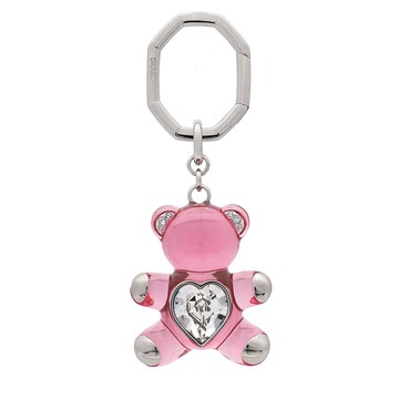 SWAROVSKI 粉紅 TEDDY 鑰匙扣
