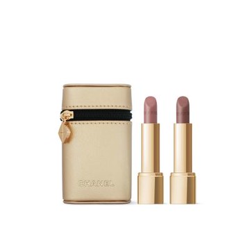 CHANEL 香奈兒 超炫耀的絲絨唇膏2件組 (菱格紋限定版)