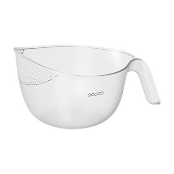 ecoco 意可可 淘洗瀝水籃 E24161  半透明色  26.2 x 18.7 x 12.9cm  1個