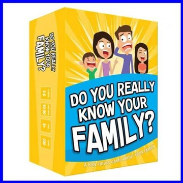 全英文版Do You Really Know Your Family聚會休閑益智游戲卡牌