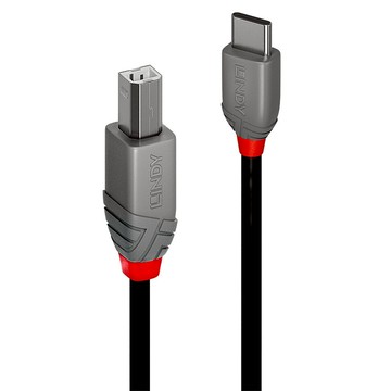 LINDY 林帝 ANTHRA USB2.0 Type C公 to Type B公 傳輸線  1m  1條