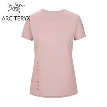 【ARC'TERYX 始祖鳥 女 Taema快乾短袖圓領衫《沙漠雜粉/陶醉棕》】29866/短T/休閒短袖