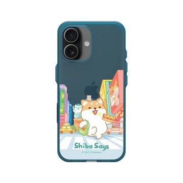 iPhone 17 Clear (相機按鈕) 夜幕藍 - 柴語錄 Shiba Says - 出國小確幸