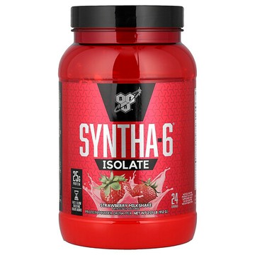BSN, Syntha-6 Isolate，蛋白質粉混合飲品，草莓奶昔，2.01磅（912 克）