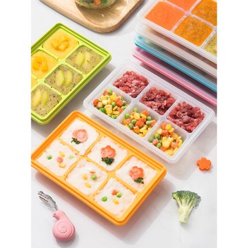 韓國進口寶寶輔食盒嬰兒食物分格冷凍冷藏保鮮儲存盒冰格冰塊模具