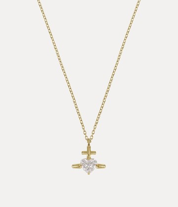 Vivienne Westwood Valentineâs Gold Heart Pendant Necklace 9k Gold Women