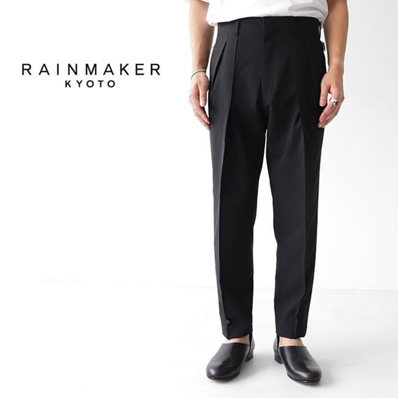 中古】レインメーカー RAIN MAKER 19SS ドウギパンツ スラックス ワイド F ネイビー 紺 RM191-021 メンズ 【ベクトル  古着】 241114