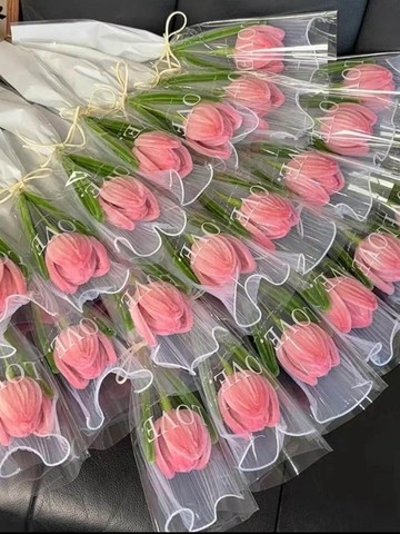 扭一扭💐 扭扭棒鬱金香小花束伴手禮38婦女節diy材料包送朋友閨蜜節日禮物 手作材料包 交換禮物 手作禮物