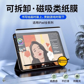2025 iPad類紙膜 磁吸式 可拆卸 適用 iPad Pro M5 Air 11吋 11 10 9 8 mini 7