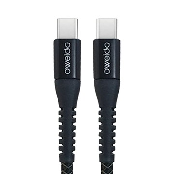 OWEIDA 歐威達 100W 編織漁網快充線 Type-C to Type-C  1.5m  黑色  1條