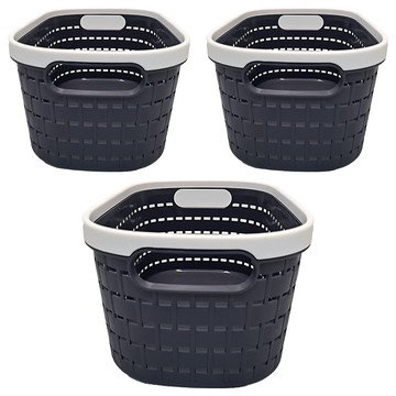 歐風收納籃  小(167 x 242 x 121mm)  長方  3個