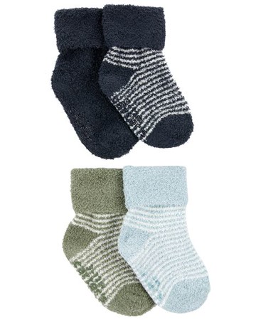Baby 4-Pack Chenille Booties