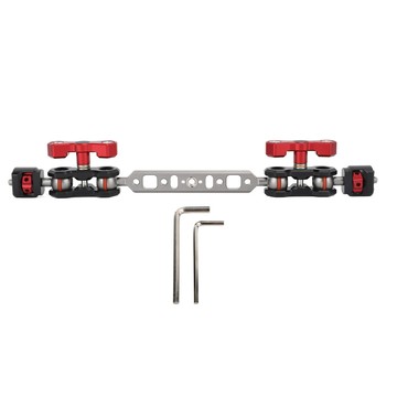 關節臂帶雙球頭 12 英寸延長桿 1/4 英寸螺釘 3/8 英寸螺紋孔 4.4 磅負載來了 Mcen2 批准