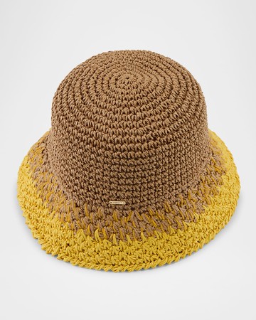 Bailey Two-Tone Crochet Bucket Hat