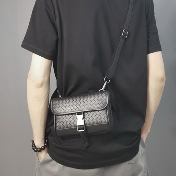 包包男 胸包 側背包 斜背包 男生包包 肩背包 編織包包 方包 黑色包包 男朋友禮物 126