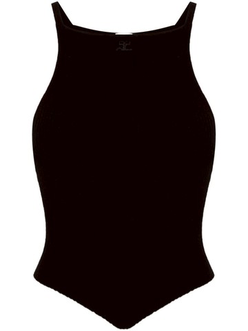 Courrèges Pointy Ribbed Knit Tank Top Clothing