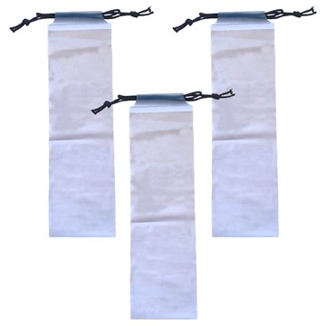 FANCY LIFE 防水雨傘套 束口便攜設計 雨具收納好幫手  3個  深藍色 + 米白色