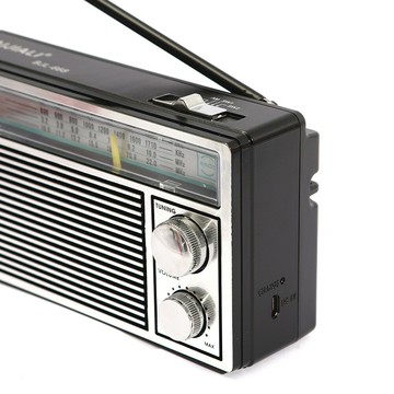 經典多波段復古收音機半導體大音量老年人可充電短波中波調頻FM