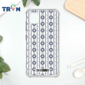 TRON 三星 NOTE 10 LITE 幾何復古花磚D款 四角防摔載具殼 軟殼 手機殼
