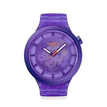 【swatch】BIG BOLD系列手錶 PURPLE JOY 紫色 (47mm) 男錶 女錶 瑞士錶