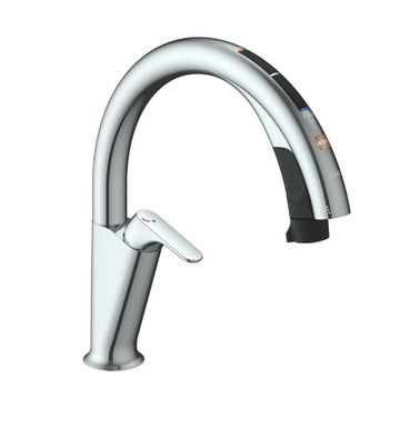 最新款 INAX LIXIL SF-NAH471SY 廚房水龍頭 感應自動給水 水溫顏色顯示 伸縮水管 SF-NA491S 後繼 日本代購