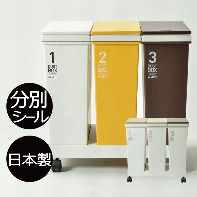 ゴミ箱 ごみ箱 蓋付き 臭わない 3段おしゃれ 分別 スリム キッチン キャスター アイデア ダストボックス 生ゴミ 資源ゴミ横型3分別ワゴン 通販 Lineポイント最大0 5 Get Lineショッピング