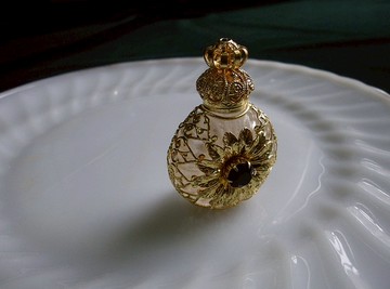 【老時光 OLD-TIME】早期捷克精緻手工製作隨身香水瓶#41