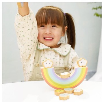 德國classic world客來喜經典木玩~彩虹平衡遊戲(1入)