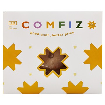 康菲 幼幼3D醫療口罩 10.6 x 9.9cm 兒童 1~3歲  熊寶貝  30片  1盒