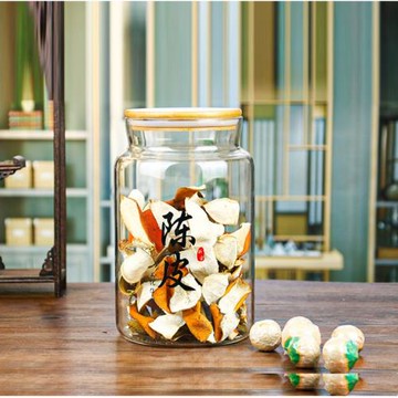 大容量玻璃陳皮罐小青柑茶葉罐儲物雜糧谷物特大號玻璃瓶密封罐