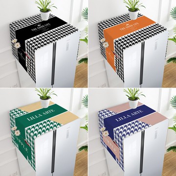 冰箱盖布 冰箱蓋布防塵罩雙開門冰箱防塵布套微波爐罩洗衣機防曬罩防水蓋巾【MJ20020】