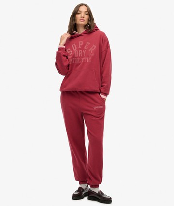 Superdry Women's Athletic Essential Boyfriend Joggers Red Size: 4