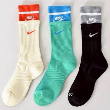 Nike 男女款假雙層拼接長襪 學生長襪 訓練襪 運動襪 跑步襪 厚底襪 FN3148 毛巾底襪子 厚底襪
