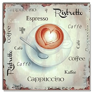 OPUS LOFT 純真年代 仿舊咖啡木板畫 掛畫擺飾 木質密度板材  30 x 30 x 1cm  無框