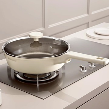 【Sushar小菜丫】喬遷禮-新居落成 心想事成 鈦晶鋁合金 不沾鍋 鈦鍋 30cm深煎鍋 IH全對應(贈原廠玻璃蓋)