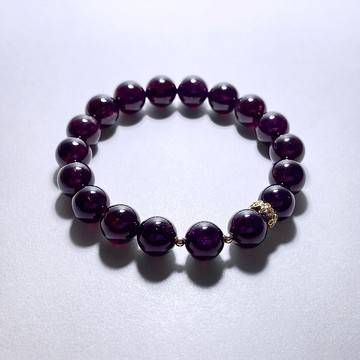 天然礦石 紅石榴石 10mm 手鍊