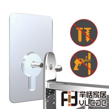 Fit Vitae羋恬家居 免釘牆無痕超黏螺絲貼6入組(8mm)