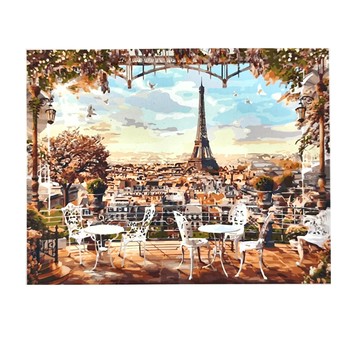 ArtLife 藝術生活 數字油畫DIY 88876 50 x 40cm  空中花園 多色  1組