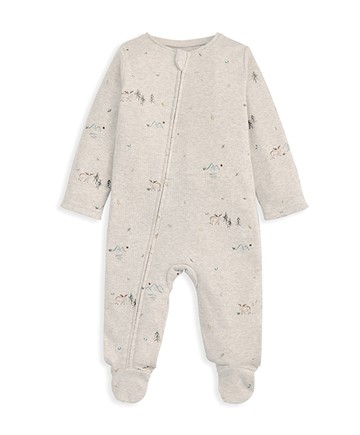 迷路森林-斜襟連身衣9-12m