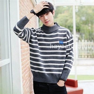タートルネック セーター ハイネックセーター メンズ ボーダー ニット セーター ハイネック タートル 長袖秋冬 新作 秋服 冬服 秋 冬 通販 Lineポイント最大get Lineショッピング