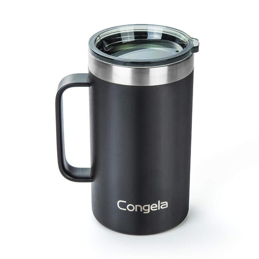 Congela 22oz 2Pack stainless steel insulated coffee mugs with Thick handle,