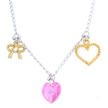 【Charme】粉紅甜心施華洛水晶 蝴蝶結 腳鍊