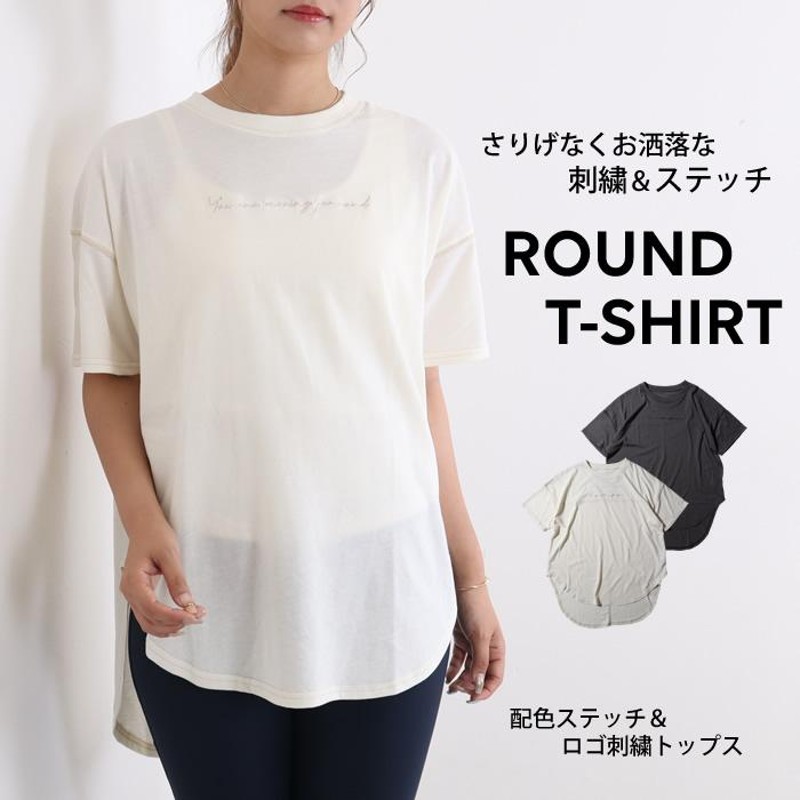 tシャツ レディース 半袖 オーバーサイズ ロゴ 白 トップス ロゴtシャツ白tシャツ 40代 50代 スポーツ | LINEショッピング