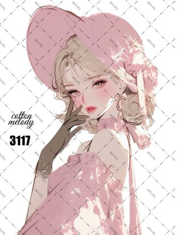original sticker no.3117 人物貼紙 原創貼紙 原創人物貼紙 裝飾貼紙 cotton melody